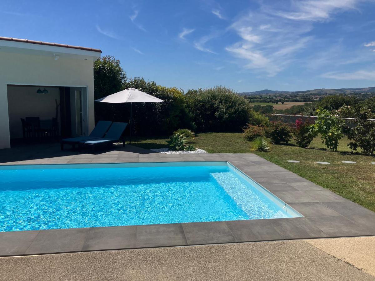 Gite Bambou Avec Piscine Saint-Andeol-le-Chateau Extérieur photo